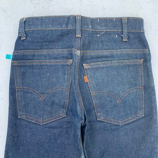 80's Levi's リーバイス 684 フレアデニム Big Bell 濃紺 W28 オレンジ