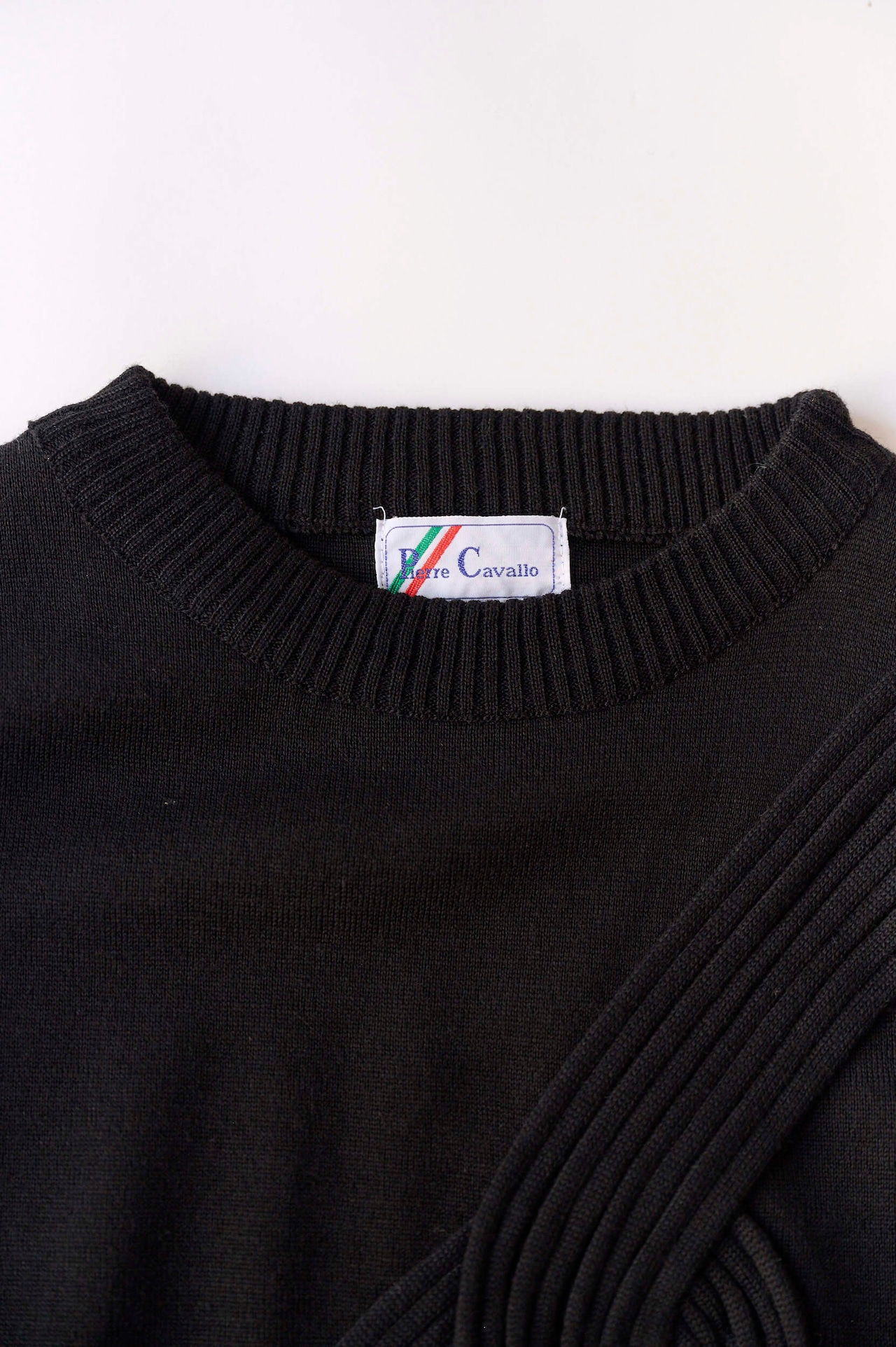 Swirl black sweater