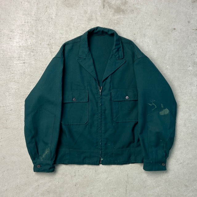 60年代 UNKNOWN ワークジャケット ショート丈 メンズL相当 古着 70s 