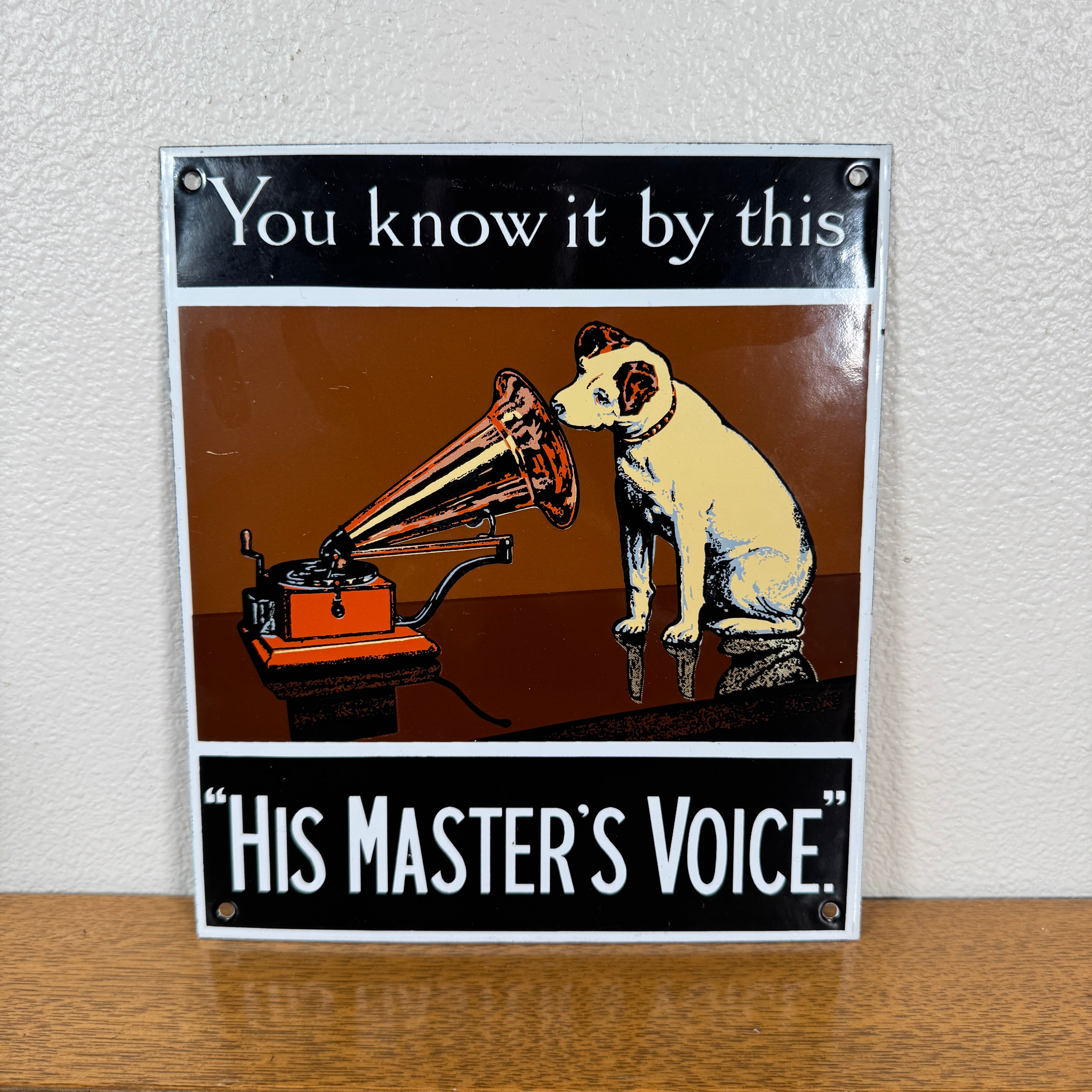 #1691 His Master’s Voice ホーローサイン 看板 インテリア