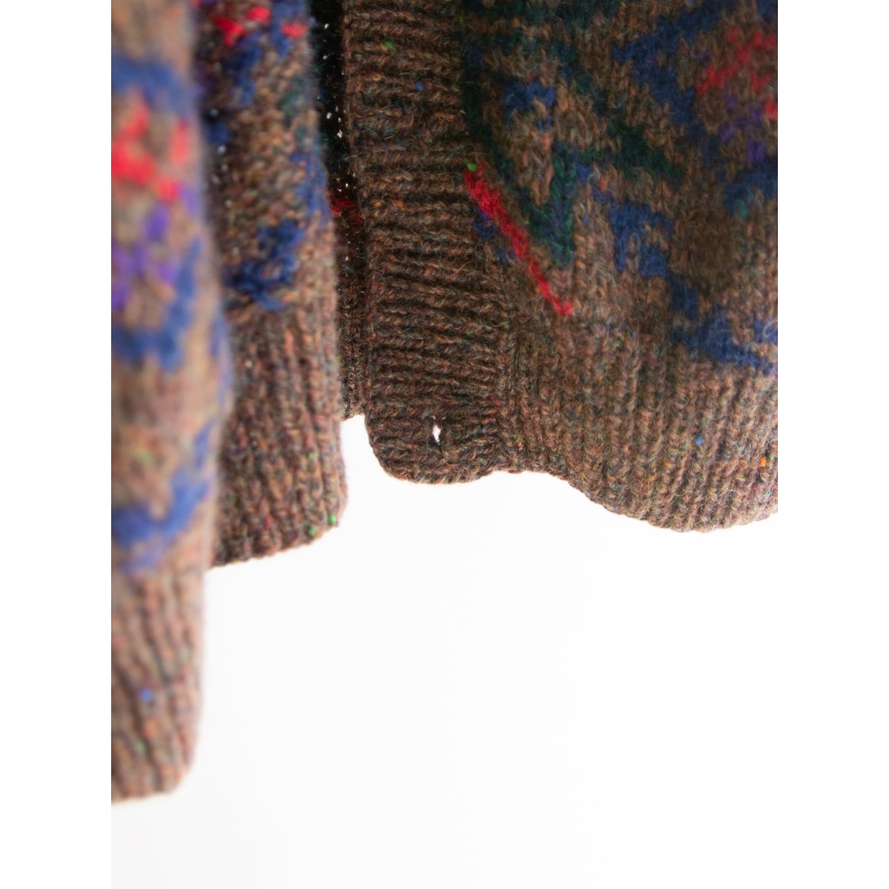 【RALPH LAUREN CHAPS】Made in China 80's 100% Hand Knit Buttonless Cardigan（ラルフローレン チャップス 中国製 ハンドニットボタンレスカーディガン セーター）