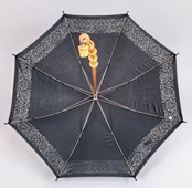 大人のブラックレース 晴雨兼用傘
