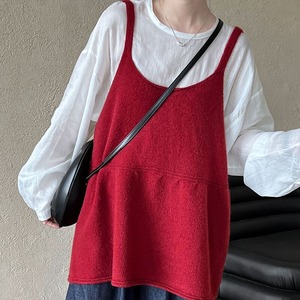 レディース トップス ニット プルオーバー キャミソール 袖なし ノースリーブ Aライン フェミニン かわいい 大人可愛い きれいめ シンプル カジュアル 上品 おしゃれ こなれ感 ガーリー 抜け感 ベーシック 無地 春 秋 10代 20代 30代 オフィス 通勤 学生 学校 通学 デート お出かけ お泊まり 公園 女子会 休日 高原 ガーデン ショッピング カフェ 重ね着 コーデ 普段使い 着回し レイヤード モテ 清楚 定番 ゆったり フリーサイズ 白 ホワイト 黒 ブラック グレー レッド
