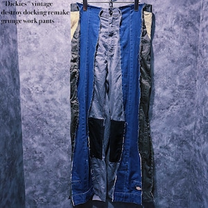 【doppio】"Dickies" vintage destroy docking remake grunge work pants