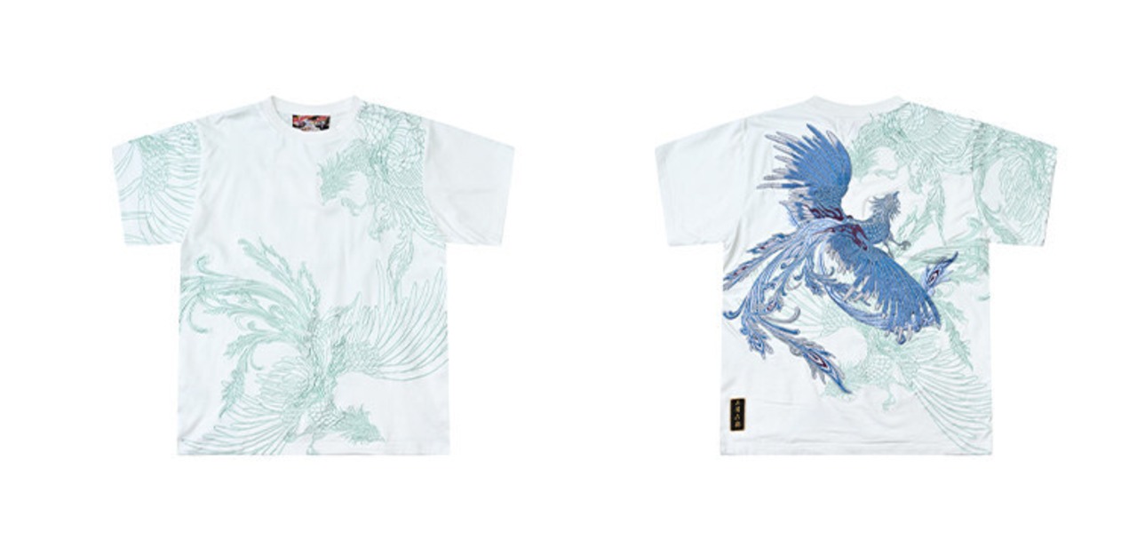 四象・朱雀 Embroidered T-Shirt 2color【G1218】