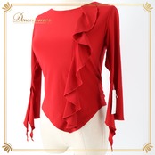 社交ダンス 衣装 Mode Hachiro LADIES TOP FASHION OF TODAY トップス カットソー レッスンウェア レッド系 赤 無地 フォーマル 派手 ワンカラー 上品 気品 エレガント かわいい 大人っぽい 華やか レディース ダンス衣装 ダンス用品 競技ダンス ソシアルダンス ボールルームダンス ダンスレッスンウェア フォーマルダンス衣装 ワンカラートップス 無地トップス きれいめ 派手すぎない 赤衣装 着回し ダンスソシアル競技 試合用 上品デザイン 伸縮素材 ポリウレタン