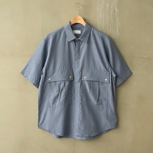 【MANUAL ALPHABET】BIG POCKET FLY FRONT SHIRT (2色展開) / MA-S-677