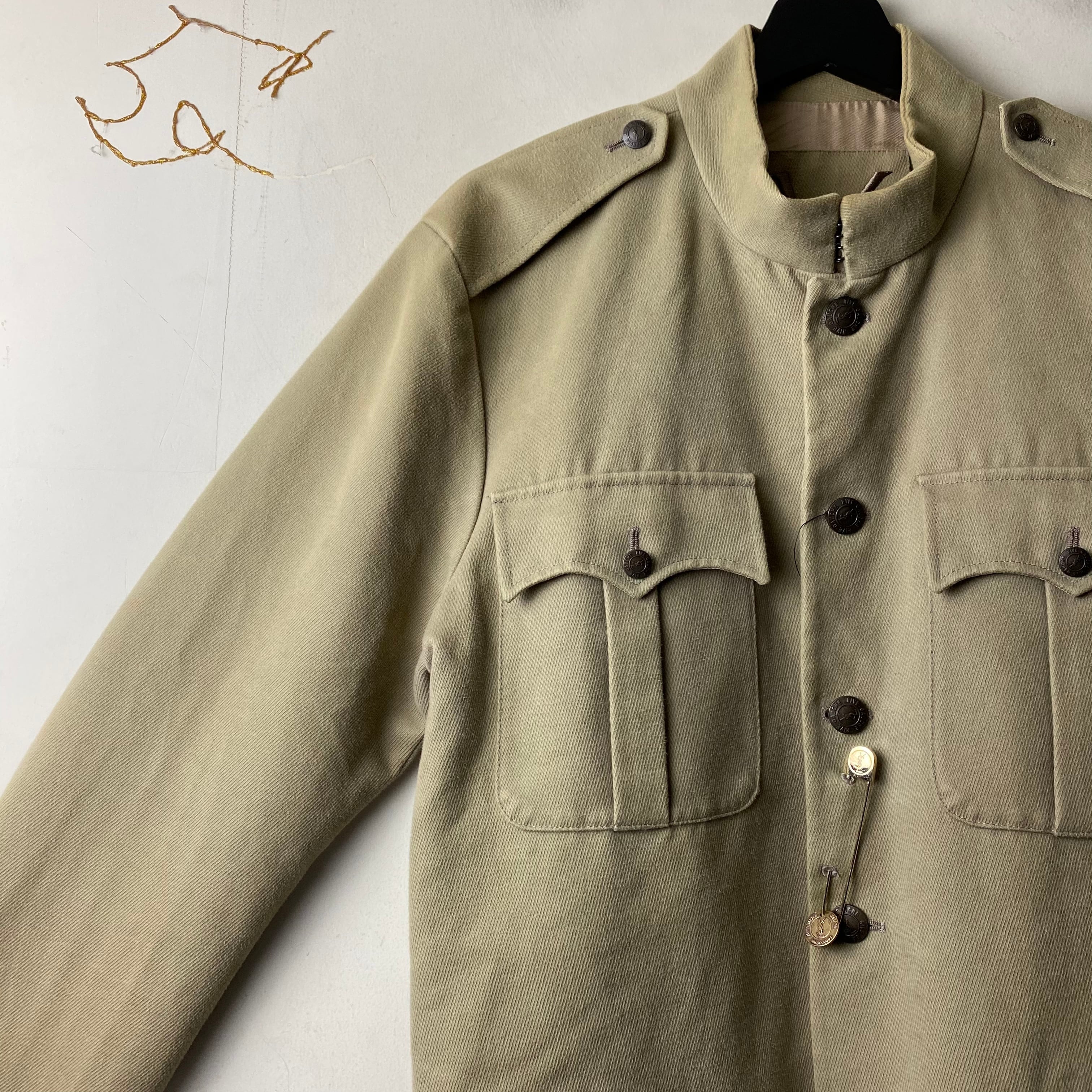 YVES SAINT LAURENT RIVE GAUCHE safari jacket designed by Stefano 