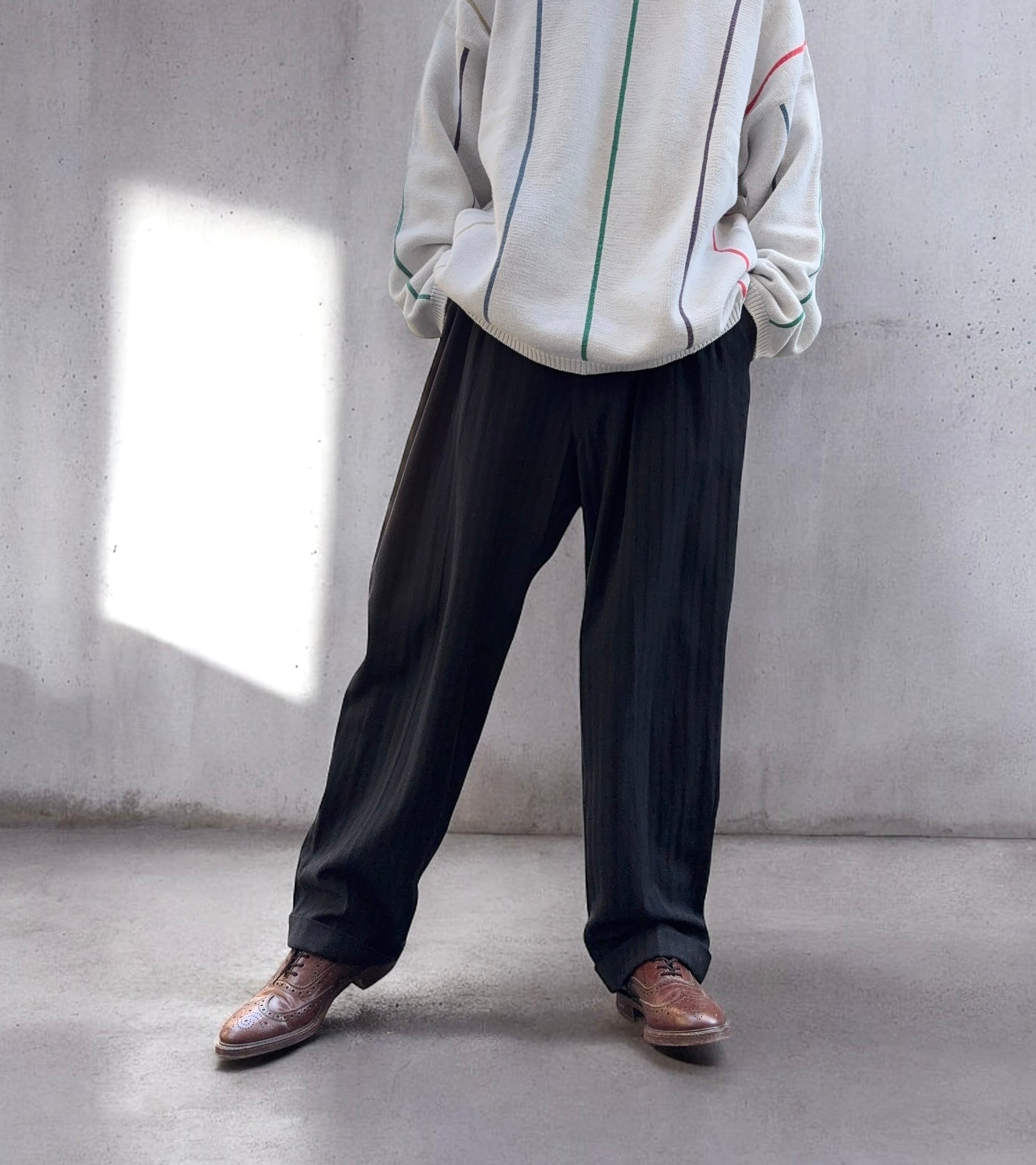 50-60's Vintage 2tuck Wide Slacks | FRISKY 古着屋 中目黒