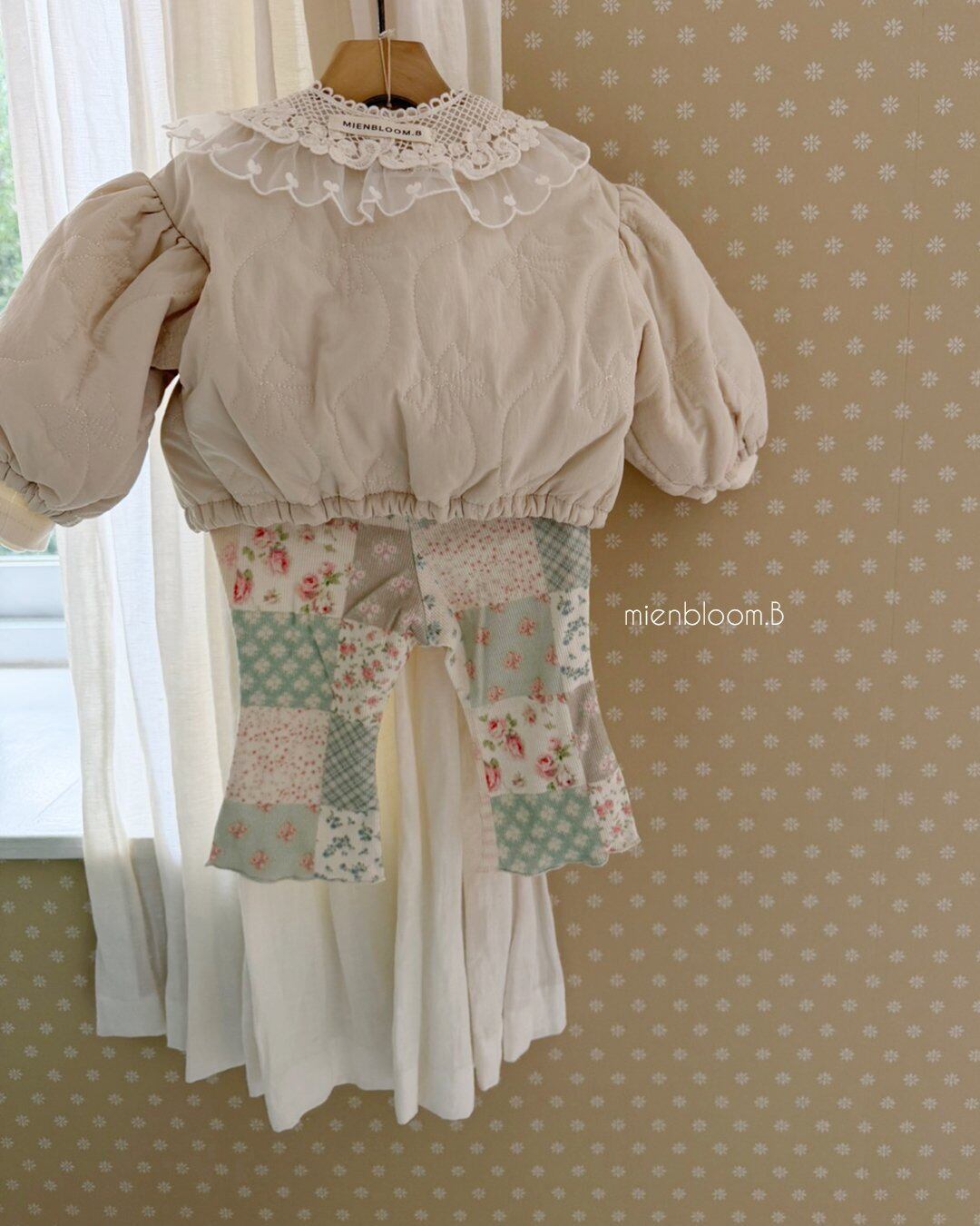送料無料【予約】/ baby パッチブーツカットレギンス / mienbloom