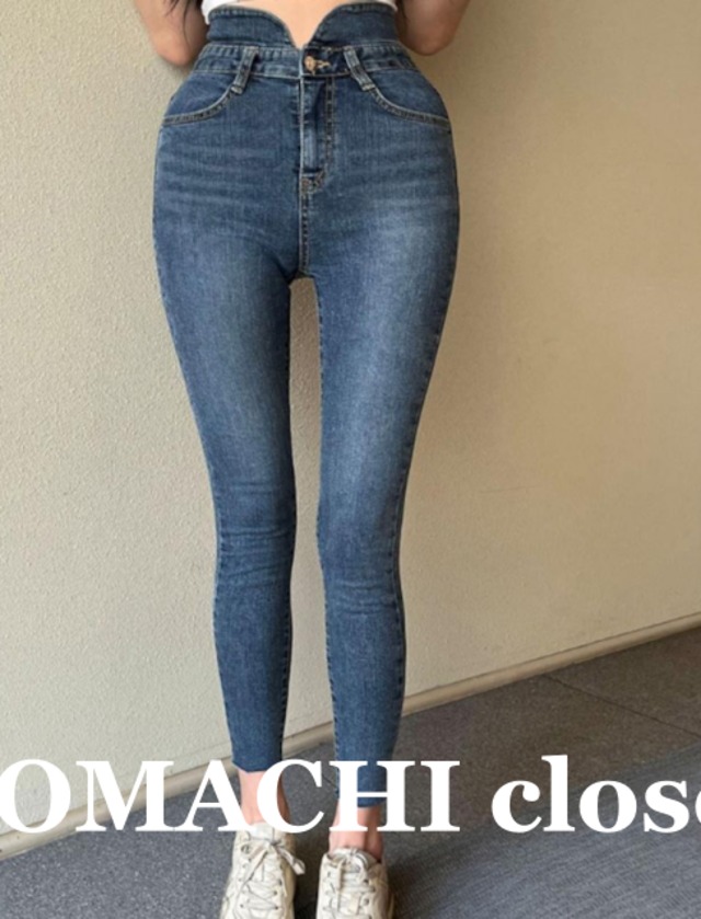 【送料無料】 ハイウエストスキニーデニムパンツ きれいめ エレガント ペンシルパンツ 美脚 大人カジュアル 韓国 レディース  オルチャン スリムフィット 体型カバー オールシーズン 20代 30代 大人女子 大人カジュアル 着痩せ  通学 ストレッチ ハイト ジーンズ ボトムス お洒落 オシャレ 大人女子 オトナ女子 レトロ オフィスカジュアル  休日 通勤 OL 個性的 上品 こなれ感 ブルー 無地 動きやすい ボトムス スタイルアップ 普段使い 女性的 旅行 デート 着回し抜群