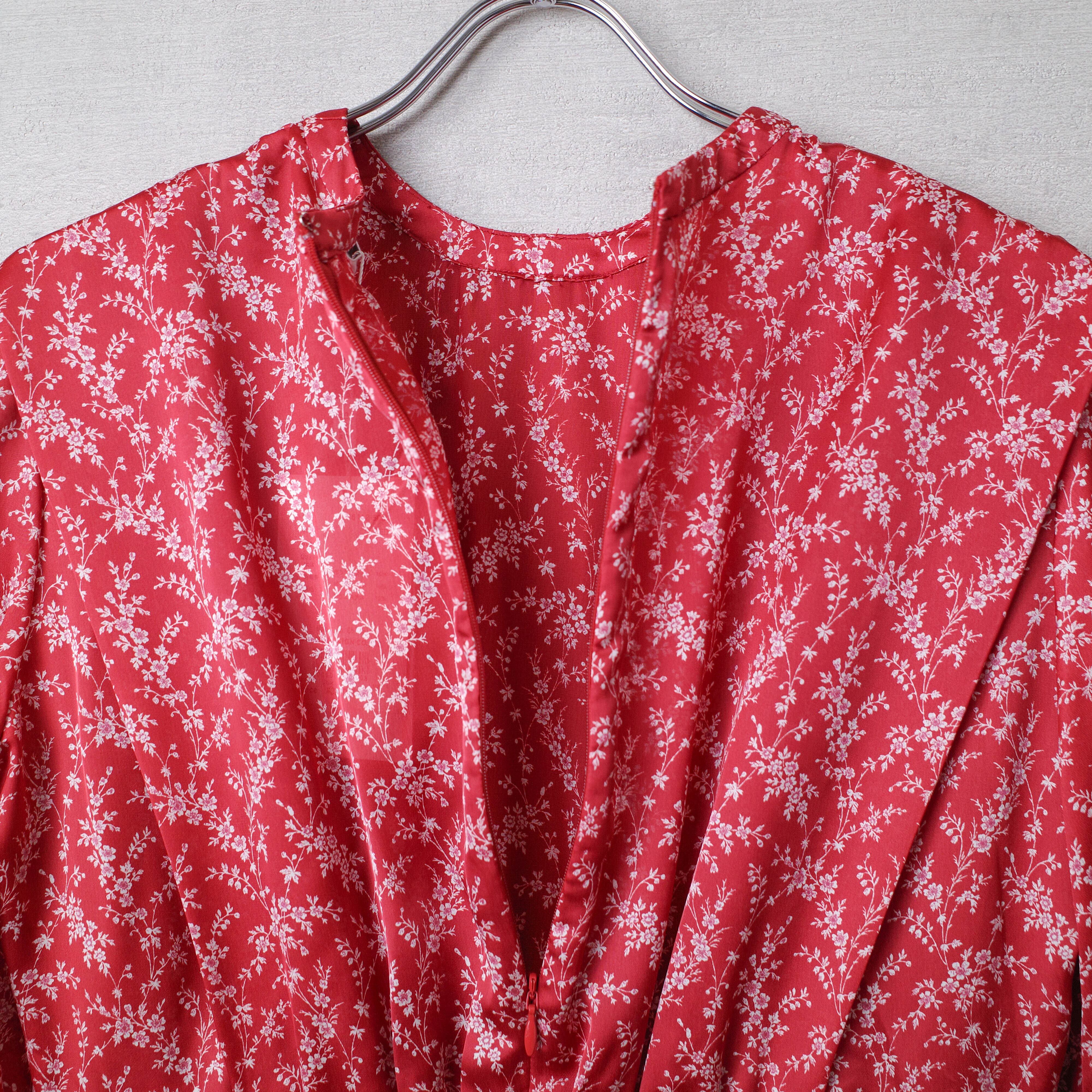 [NEW] CLANE	LONG SLEEVE FLOWER ONEPIECE 16112-5001