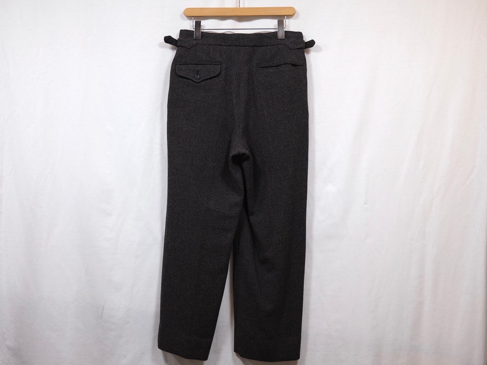 パンツ ULTERIOR SHETLAND WOOL SILK TROUSERS 4 ULTERIOR” SHETLAND WOOL SILK TWEED WIDE TROUSERS” | Lapel online store