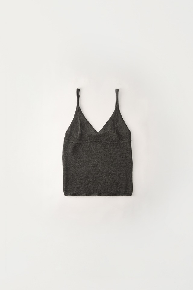 [NOTHING WRITTEN] Lillia paper cami top (Charcoal) 正規品 韓国ブランド 韓国通販 韓国代行 韓国ファッション ナッシングリトゥン 日本 店舗