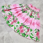 フラダンス 衣装 パウスカート ピンク系 ブルーヘブンカンパニー ハワイアンプリント BLUE HEAVEN COMPANY 花柄 植物柄 アロハ フラ ダンス レッスン 練習 シングル スカート フレア 華やか 鮮やか かわいい おしゃれ グリーン系 ホワイト系 フラダンススカート パウスカート レディース ハワイアンファッション ダンス衣装 リゾートファッション おしゃれカジュアル