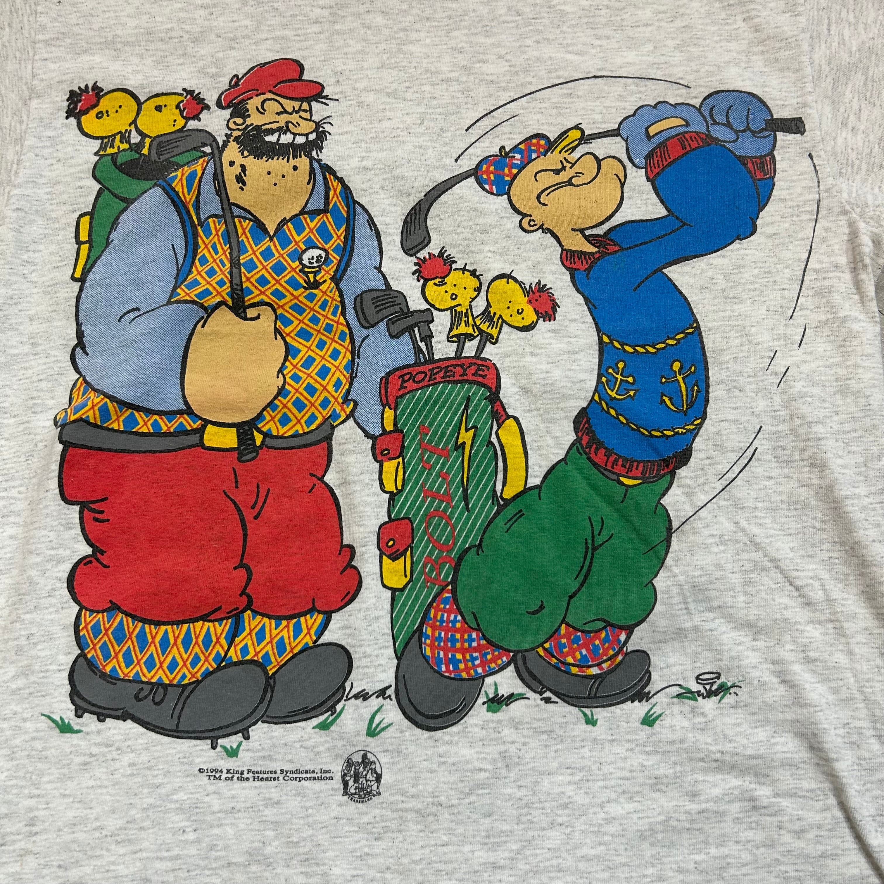 POPEYE ポパイTシャツ 90年代 USA製  プリント コミック パロディ