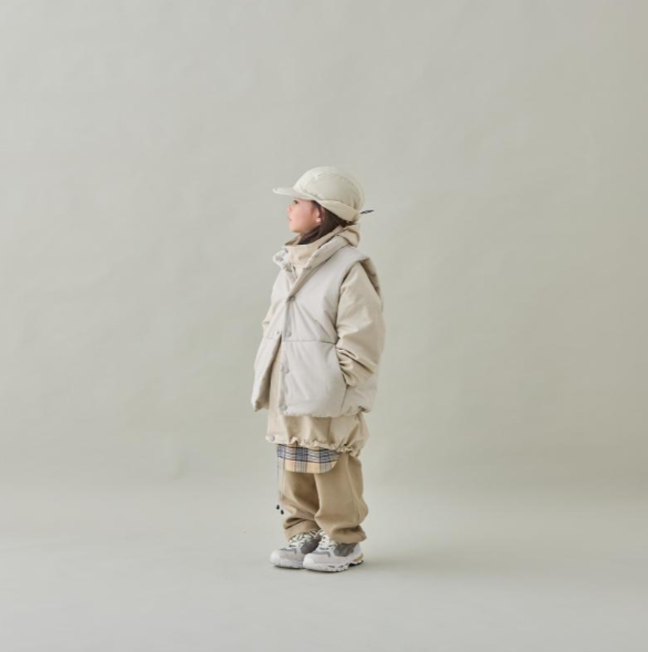 MOUNTEN.　ear muffs puffcap - oyster_1