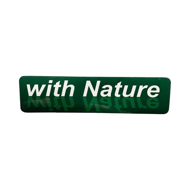 「With Nature」アウトドアステッカー