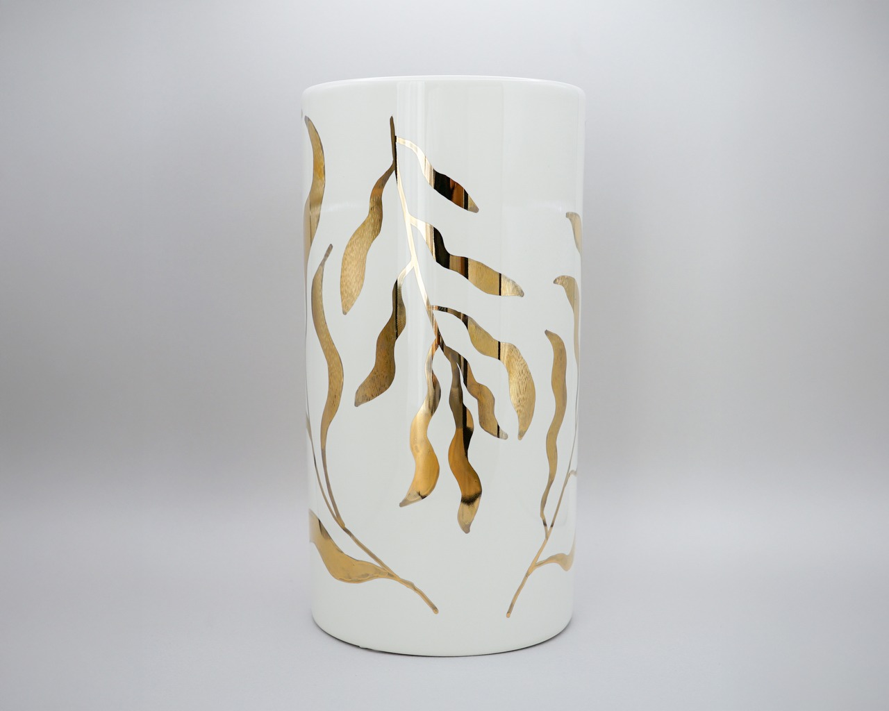 KINSAI VASE / 金彩絵付フラワーベース (一点物) - 4