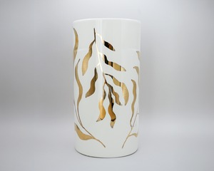 KINSAI VASE / 金彩絵付フラワーベース (一点物)