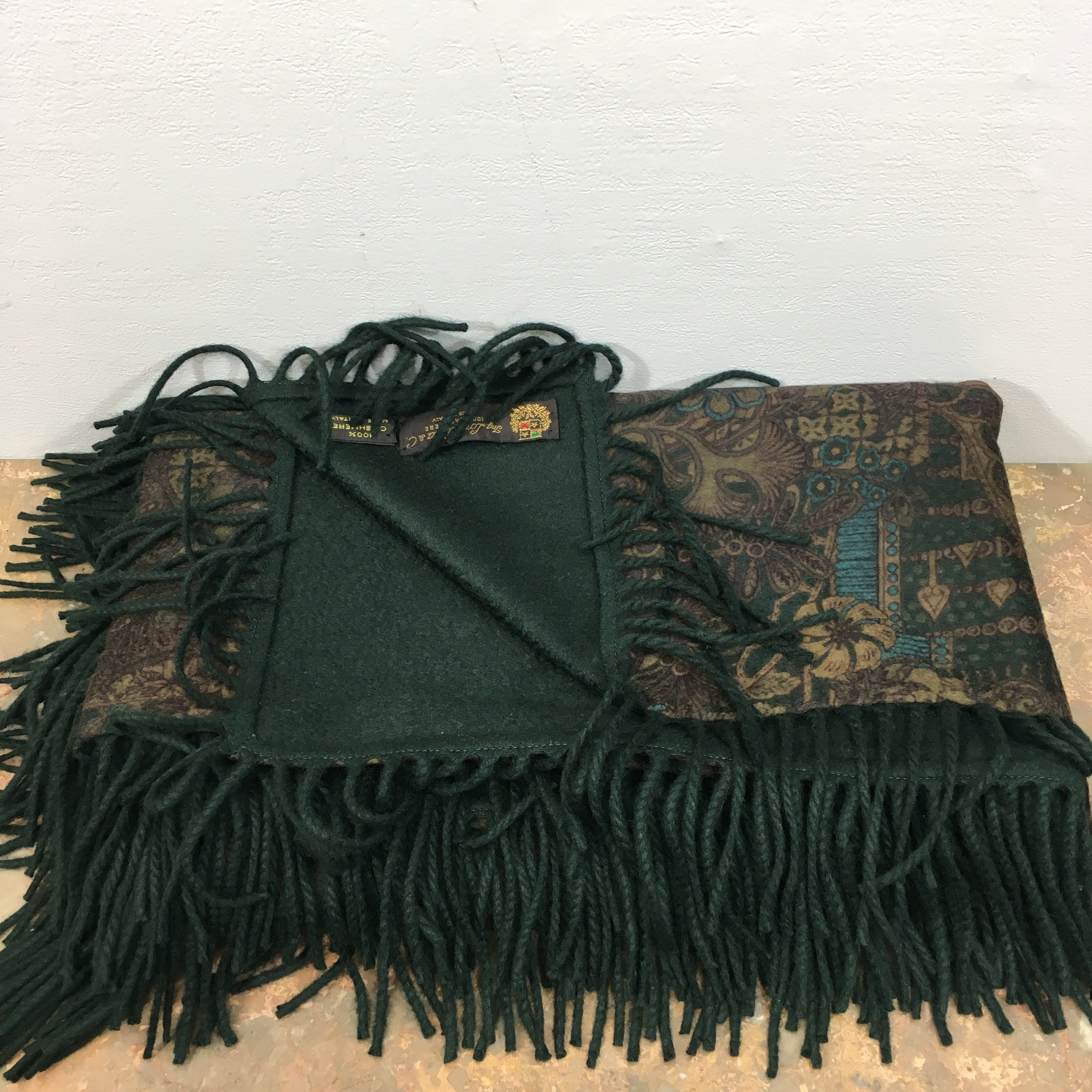 ◎.LORO PIANA CASHMERE100% EXTRA LARGE SIZE SHAWL MADE IN ITALY 