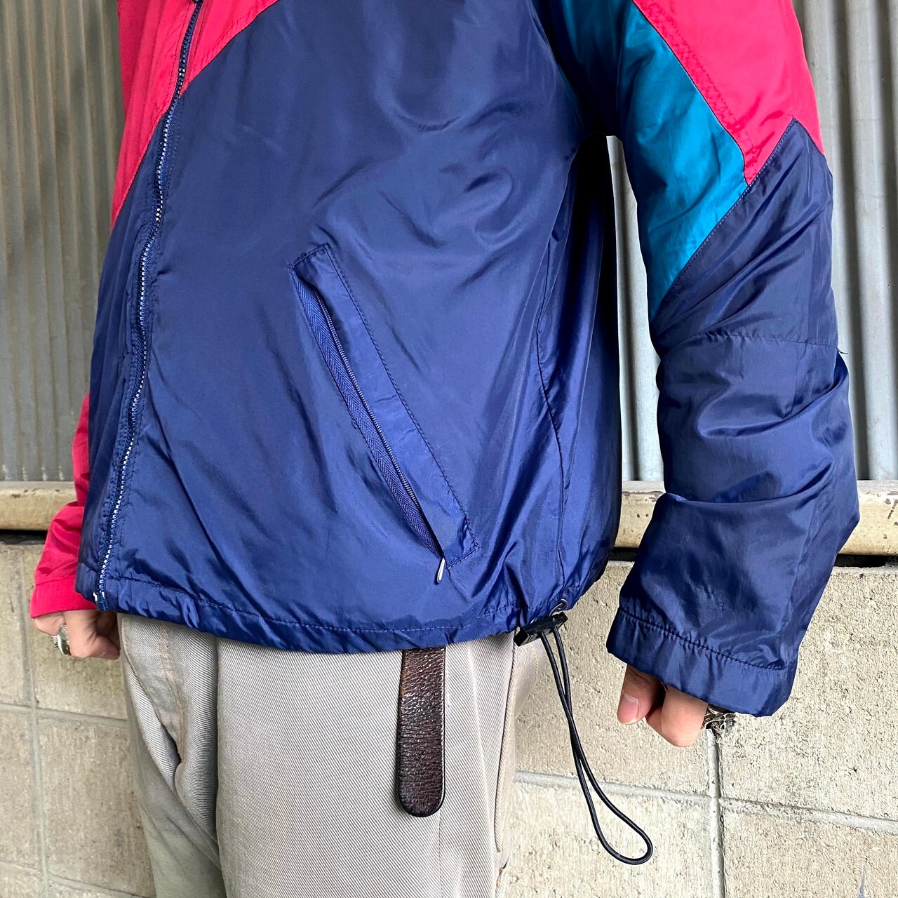 90年代 銀タグ NIKE ナイキ マルチ切り替え ナイロンジャケット メンズ 