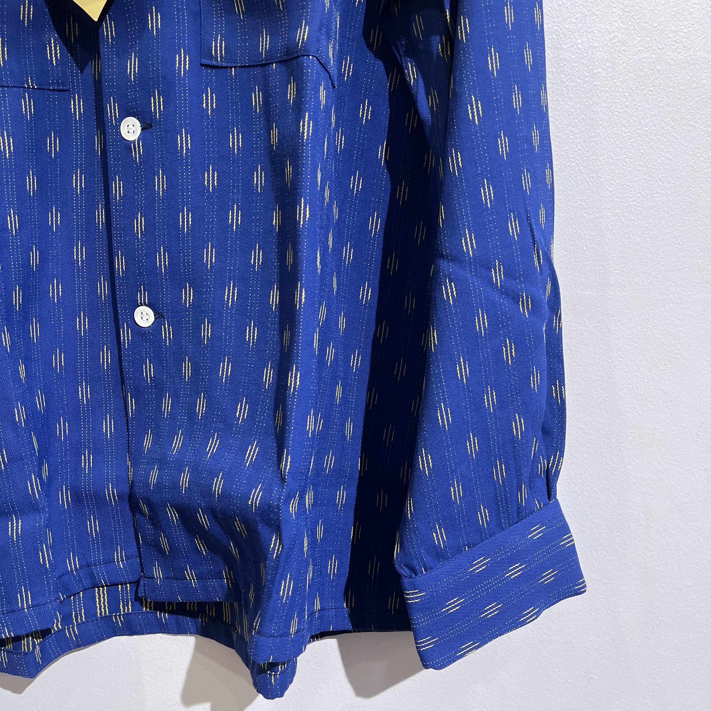 50s Bill Stern Rayon Gabardine Shirt 50年代 レーヨン ギャバジン  