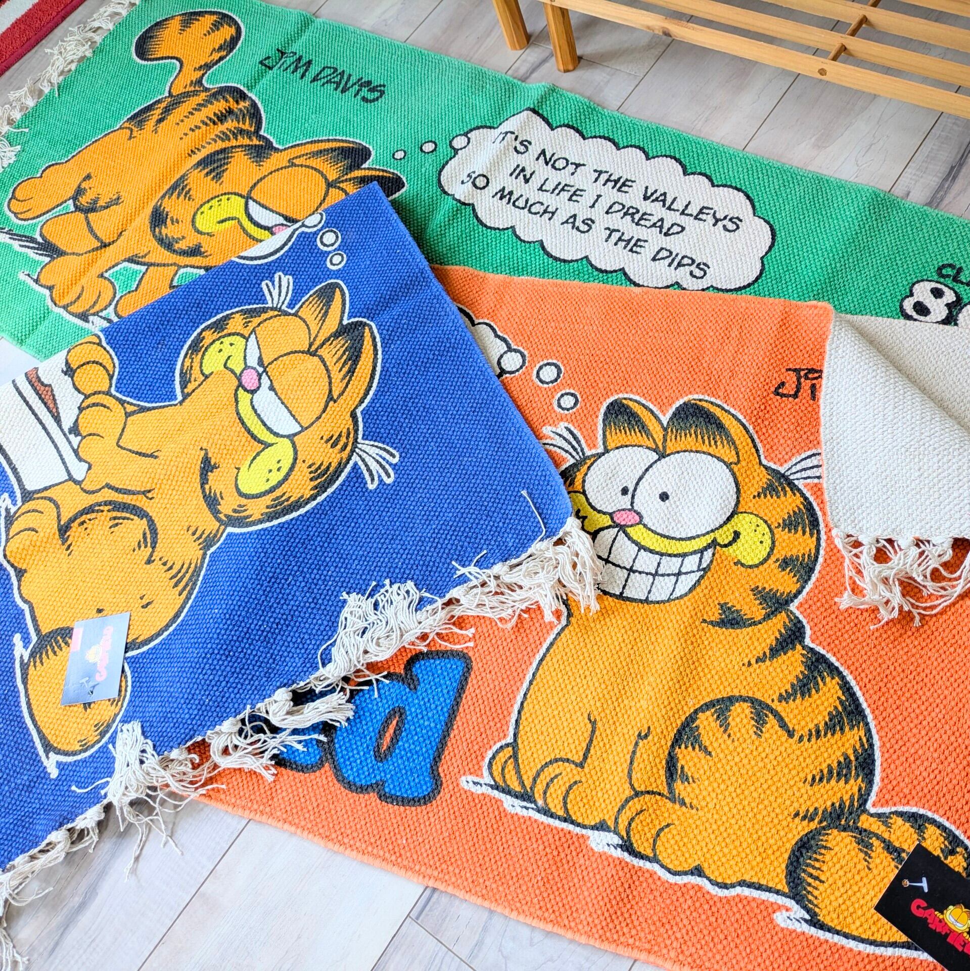 90s ガーフィールド vintage ラグマット USA製 ♧ 再入荷！【 Garfield（ ガーフィールド ） 】 KITCHEN MAT