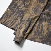 山内 / 流し染めコットンキュプラツイルシャツ スタンドカラー