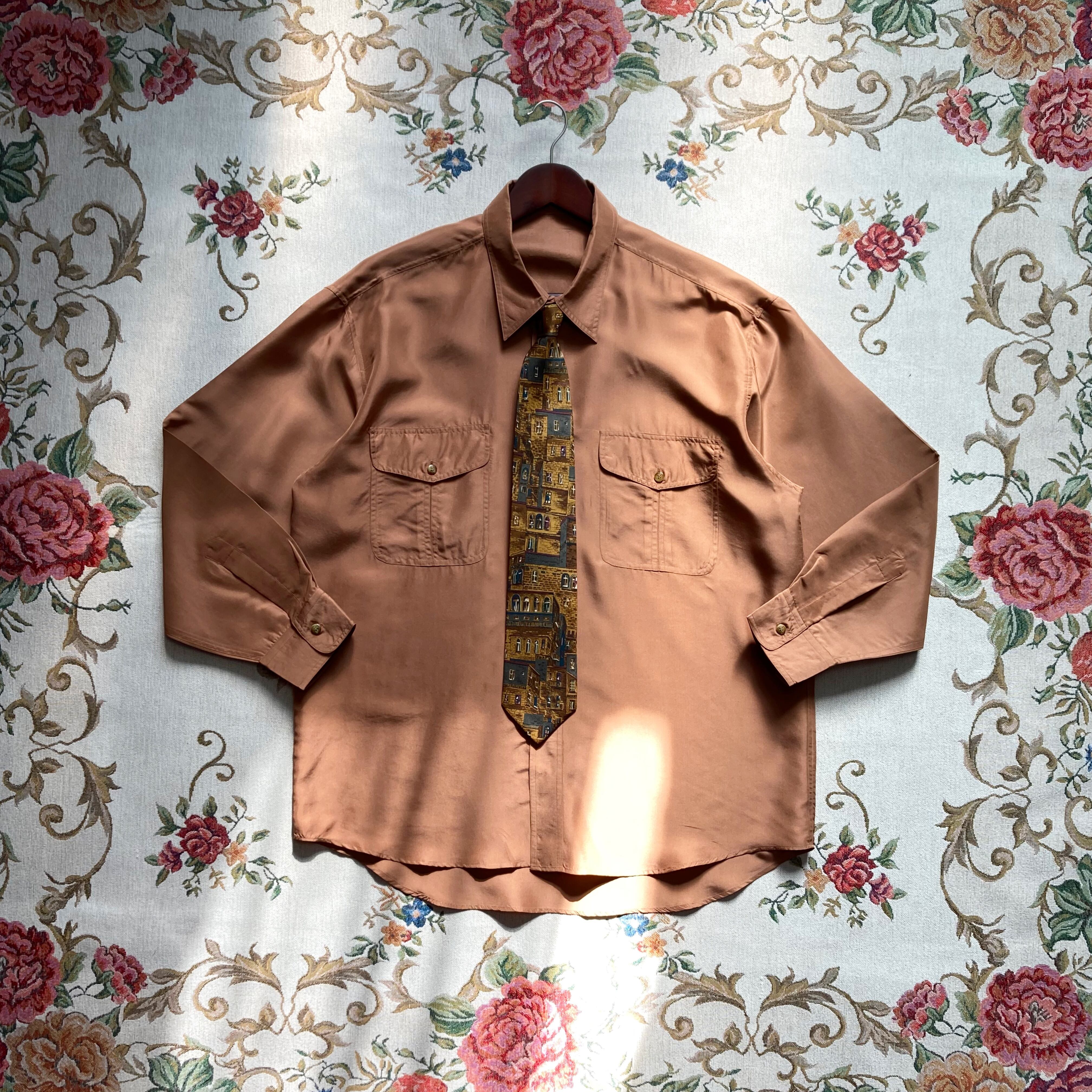 silk shirt & necktie【set】