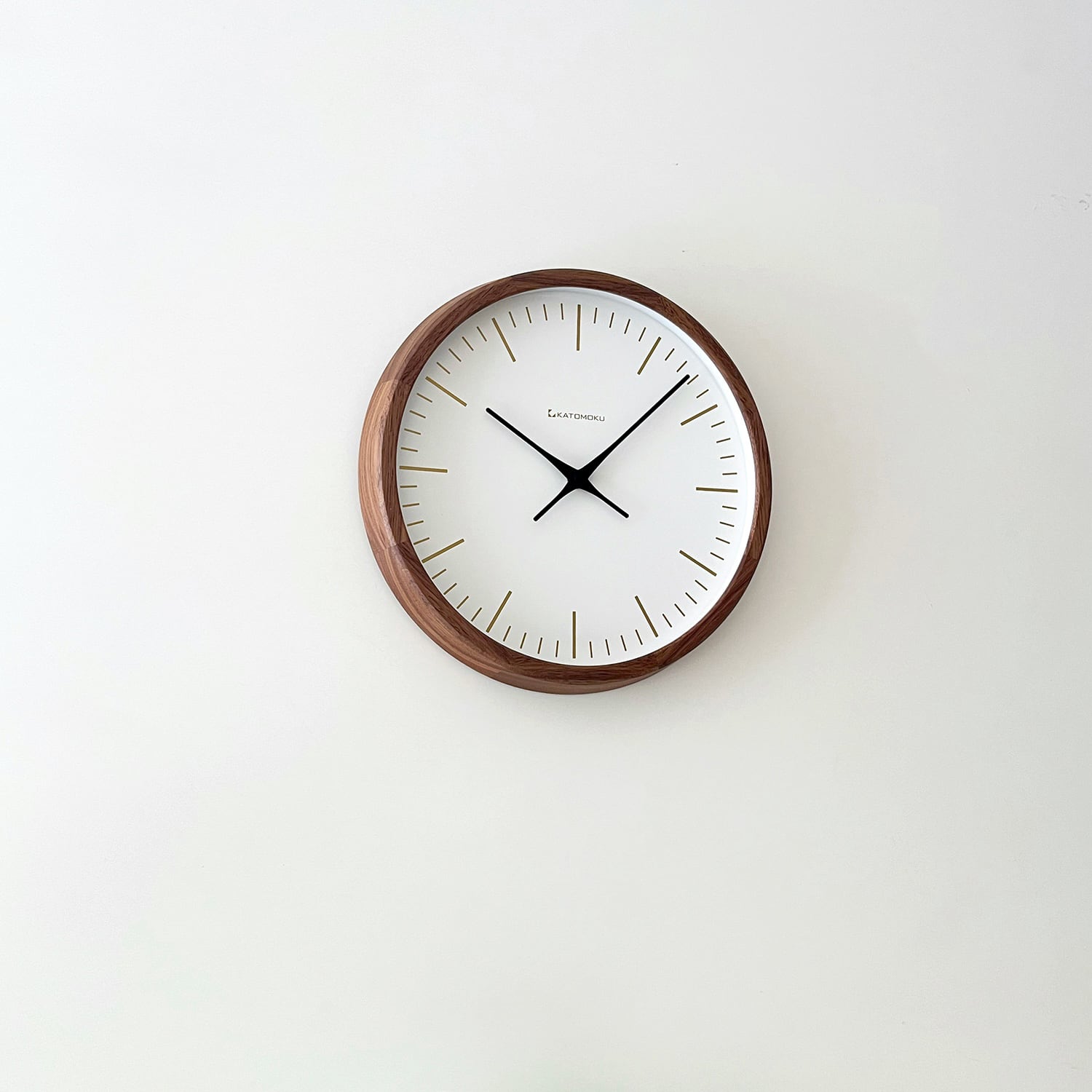 KATOMOKU muku clock 18 ウォールナット km-129WA 掛け時計 | 加藤木工
