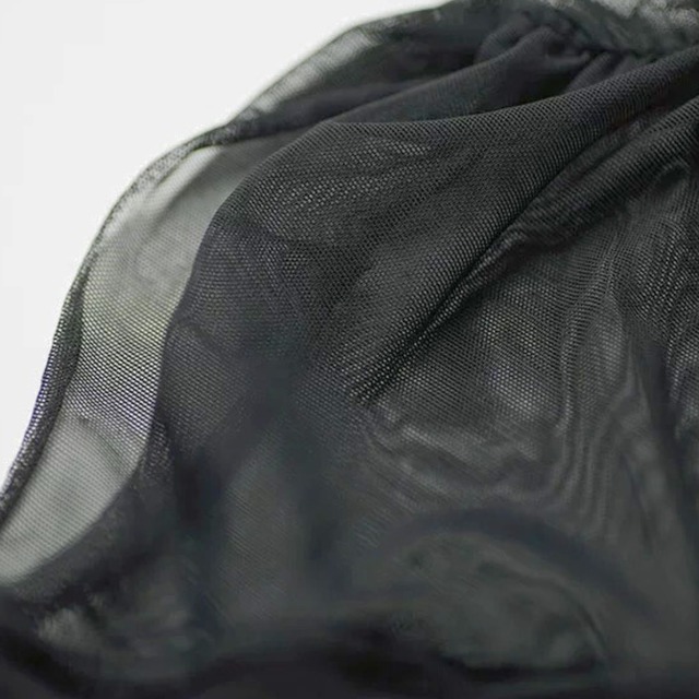 Sheer cutout mock neck top C1195