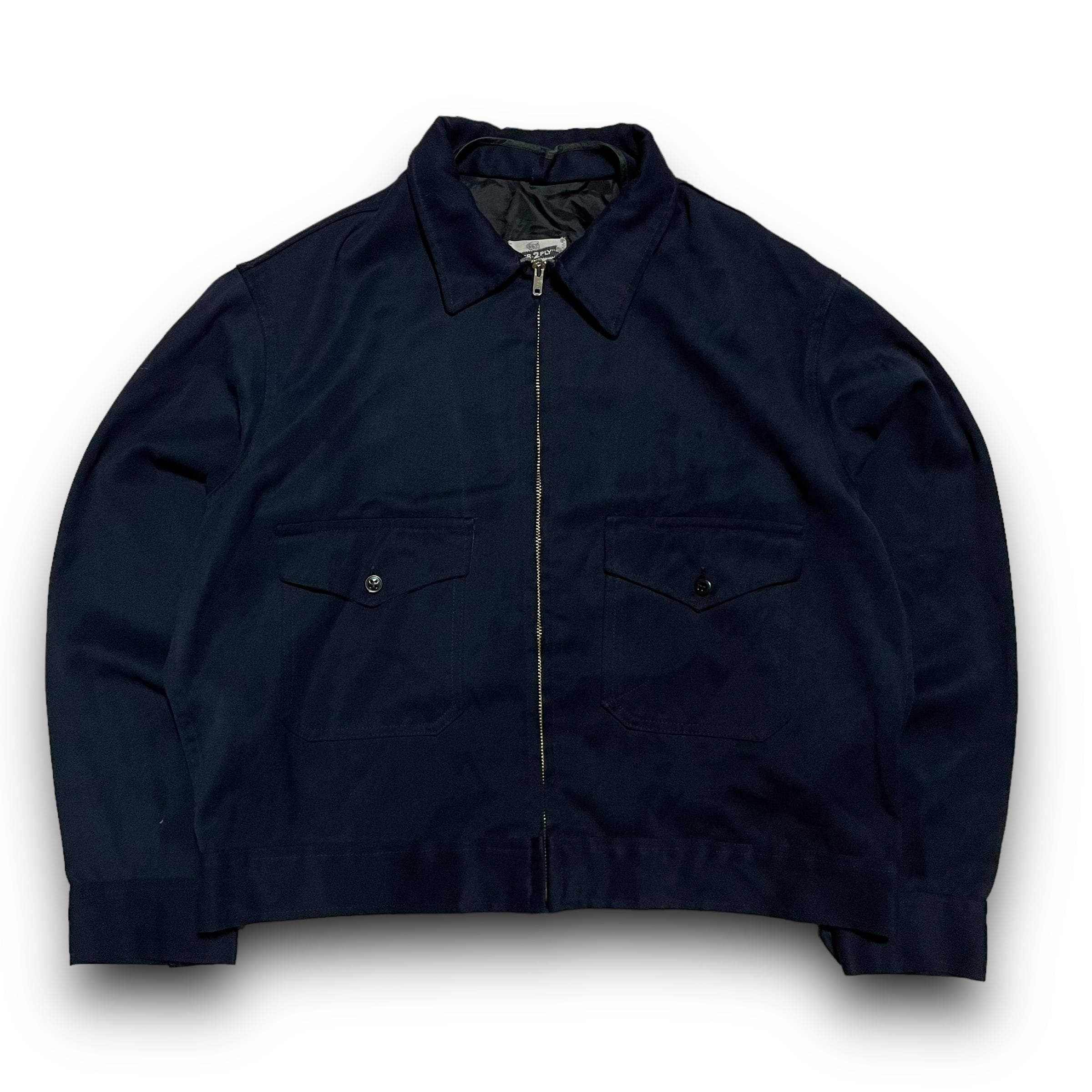 M】【50〜60年代】MR. 2 PLY TALONジップ レーヨン混 ギャバジャン  