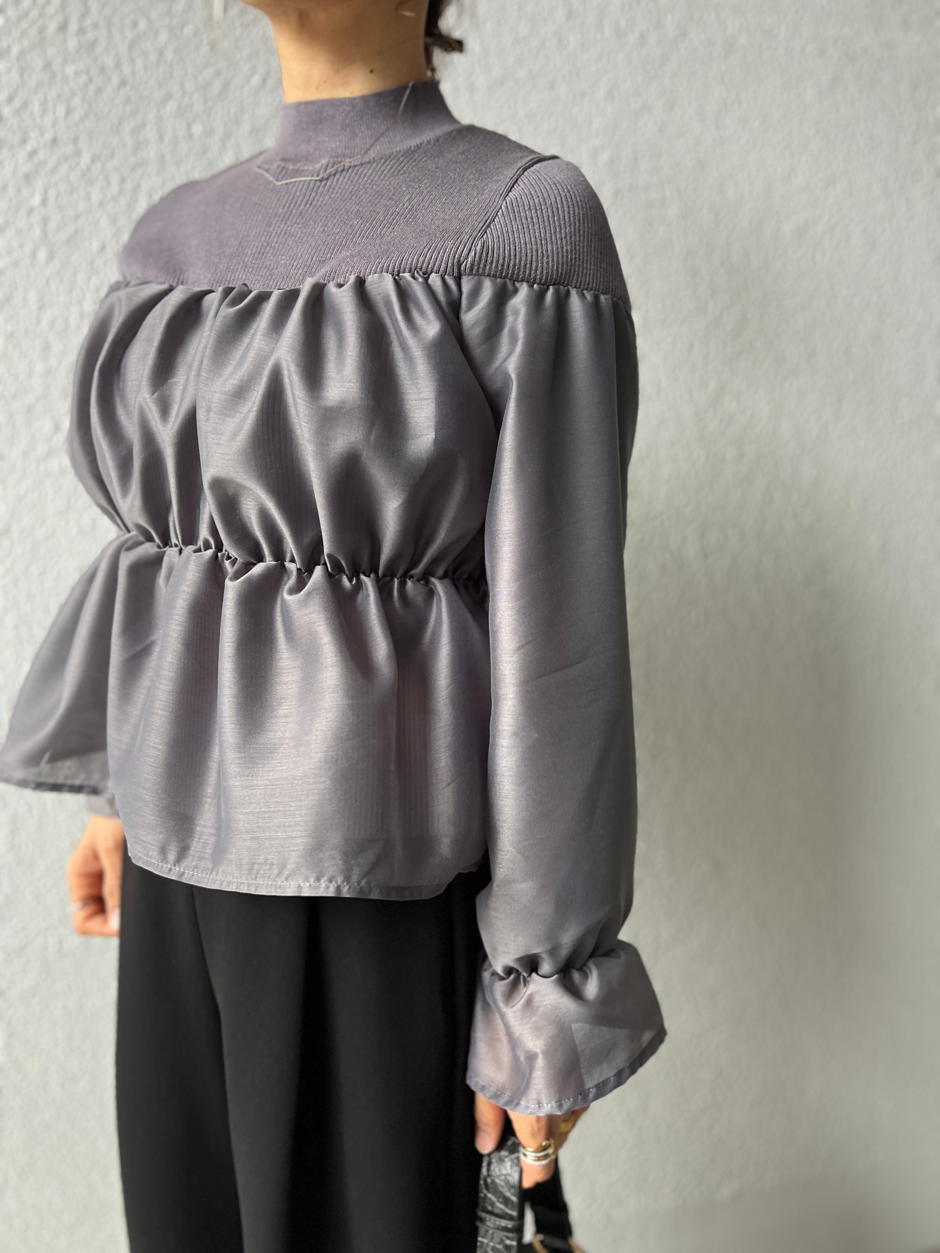 【DONA MARIE】オフショル風ドッキングニット 145012