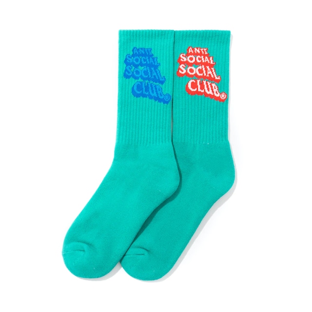 ANTI SOCIAL SOCIAL CLUB  Pop Up Green Socks  GREEN