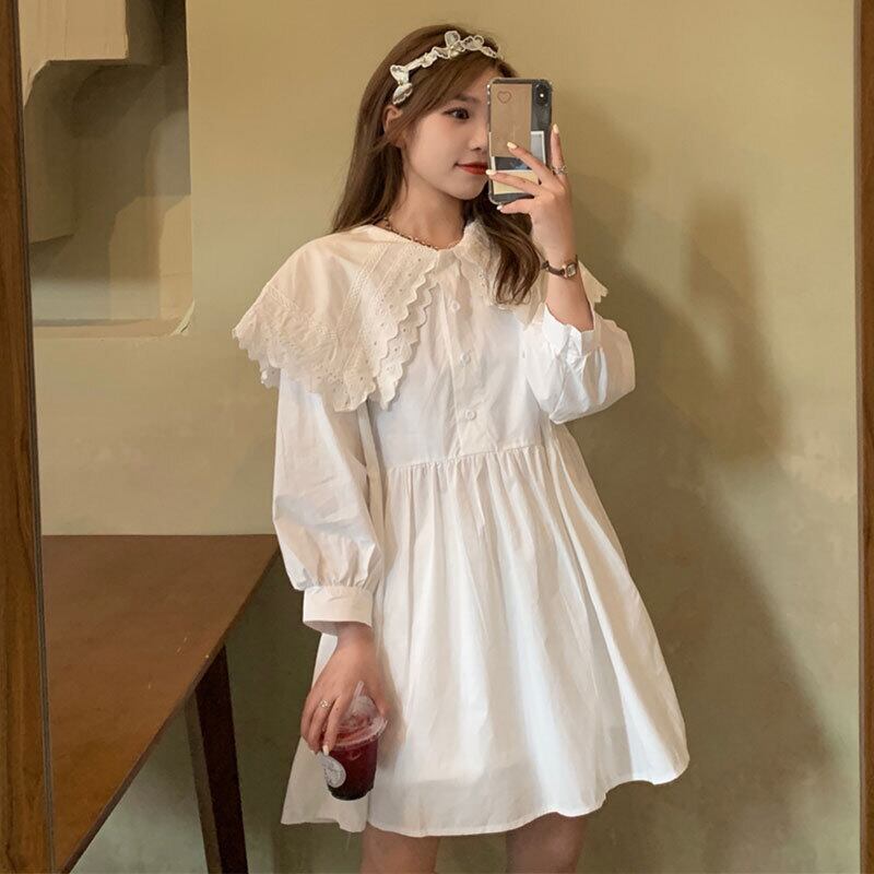 カラードレス スプリングハイウェストウェストスリムルーズスタイルスカート 大人ガーリー スウィート キュート カジュアル 春物 萌量不足84803762614