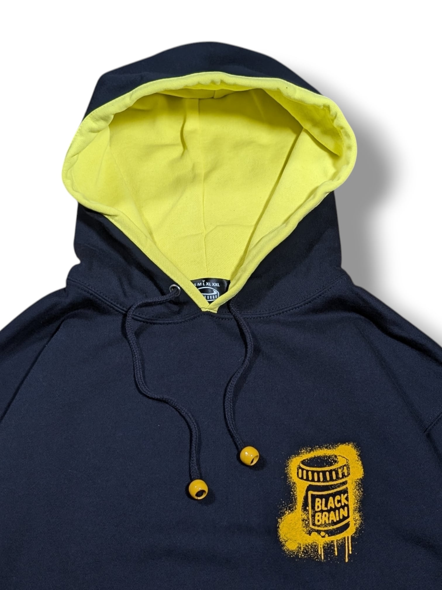 Dripped Color Block Hoodie | BLACK BRAIN
