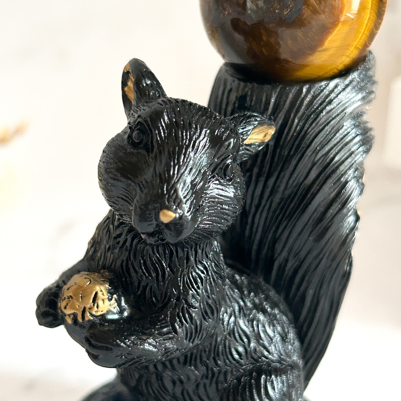 リスちゃんアンティーク調スフィアスタンド