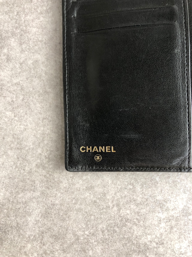 CHANEL シャネル 財布 ブラック ココマーク レザー キャビアスキン 二つ折り財布 vintage ヴィンテージ オールド kjg3jv