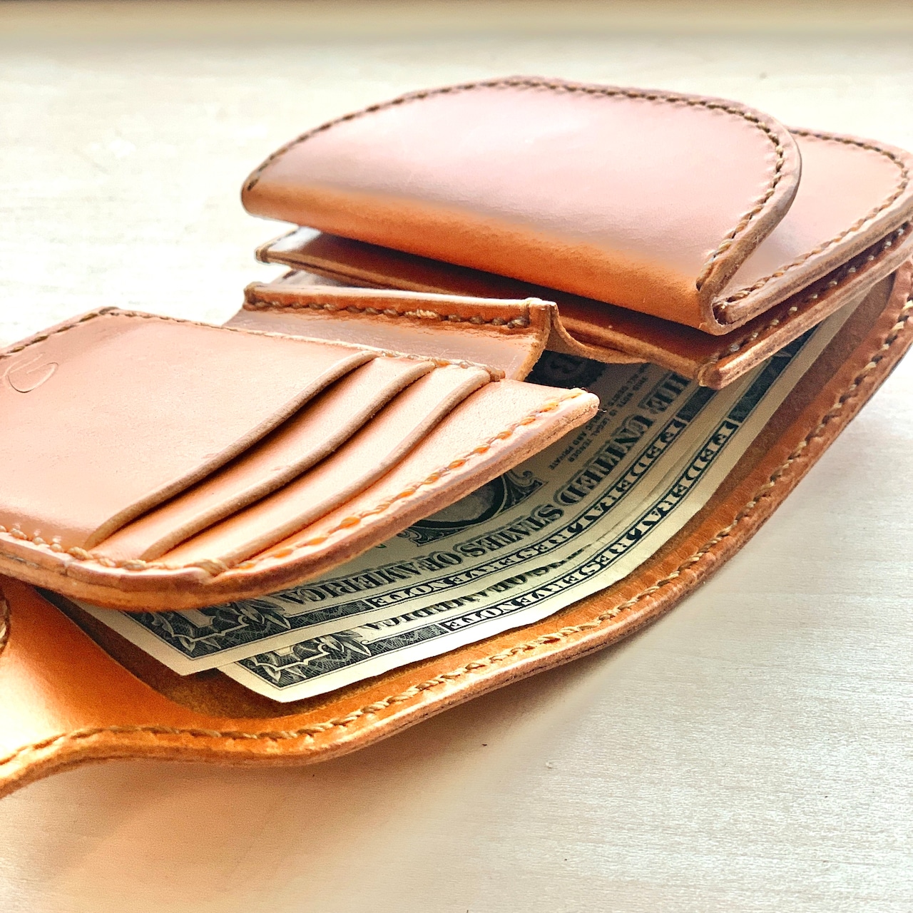 JISONオリジナル レザーハーフウォレット | JISON 