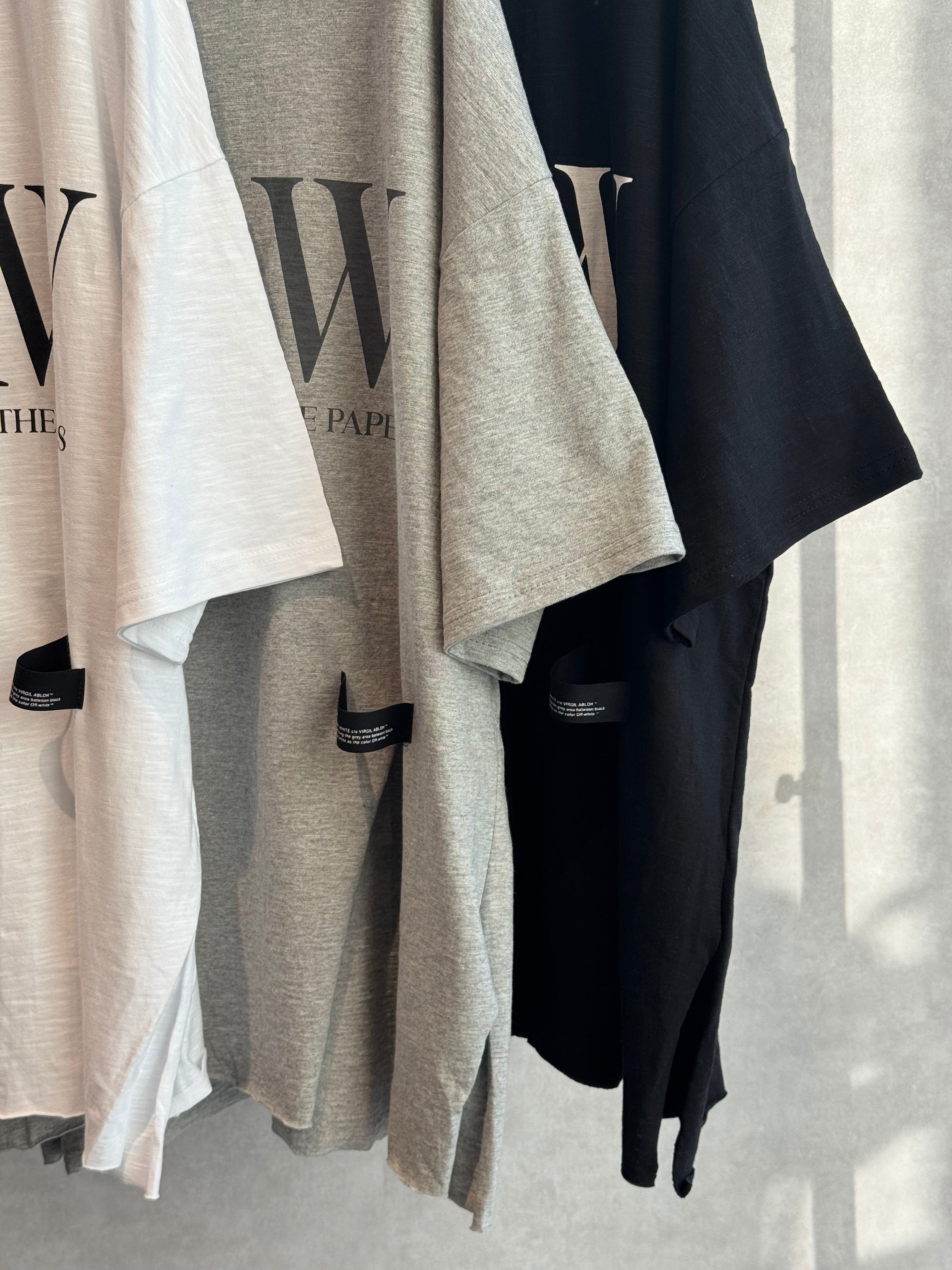 big logo slit design slab T-shirt