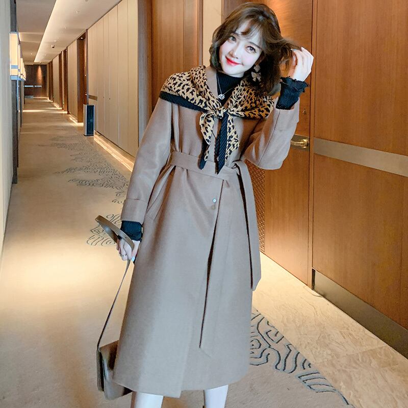 ルーズウェストコート プリーツレオパードプリント柄レディースウィンター 冬物 MIUCO84428249337