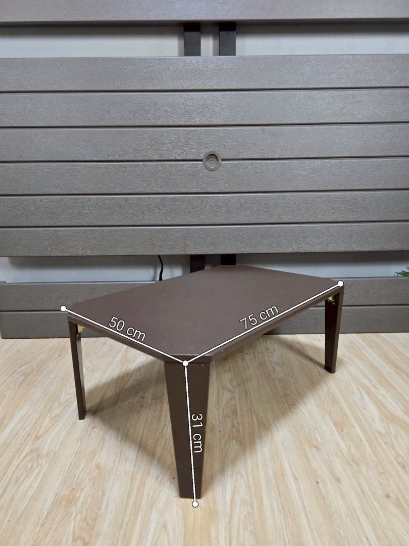 1124]NITORI, low folding table, 摺疊桌 | kokurokuma