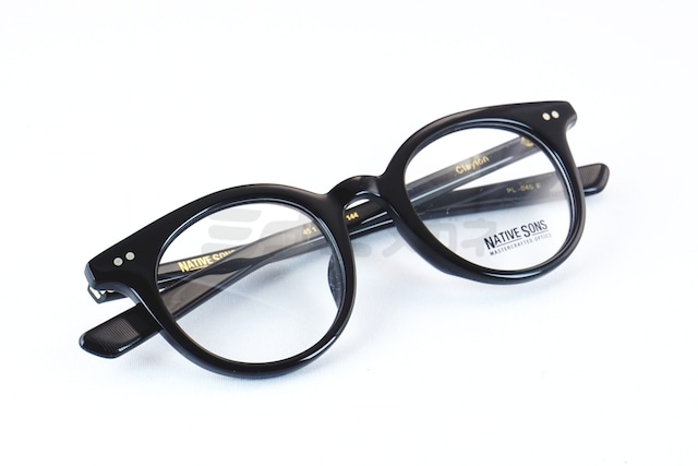 NATIVE SONS メガネ Clayton Col.Black PL-045E ボストン ボスリントン クレイトン ネイティブサンズ 鯖江 日本製 正規品-4枚目