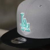 【gifthat別注】NEW ERA 950/9FIFTY ロサンゼルス・ドジャース GRAY SEAGLASS