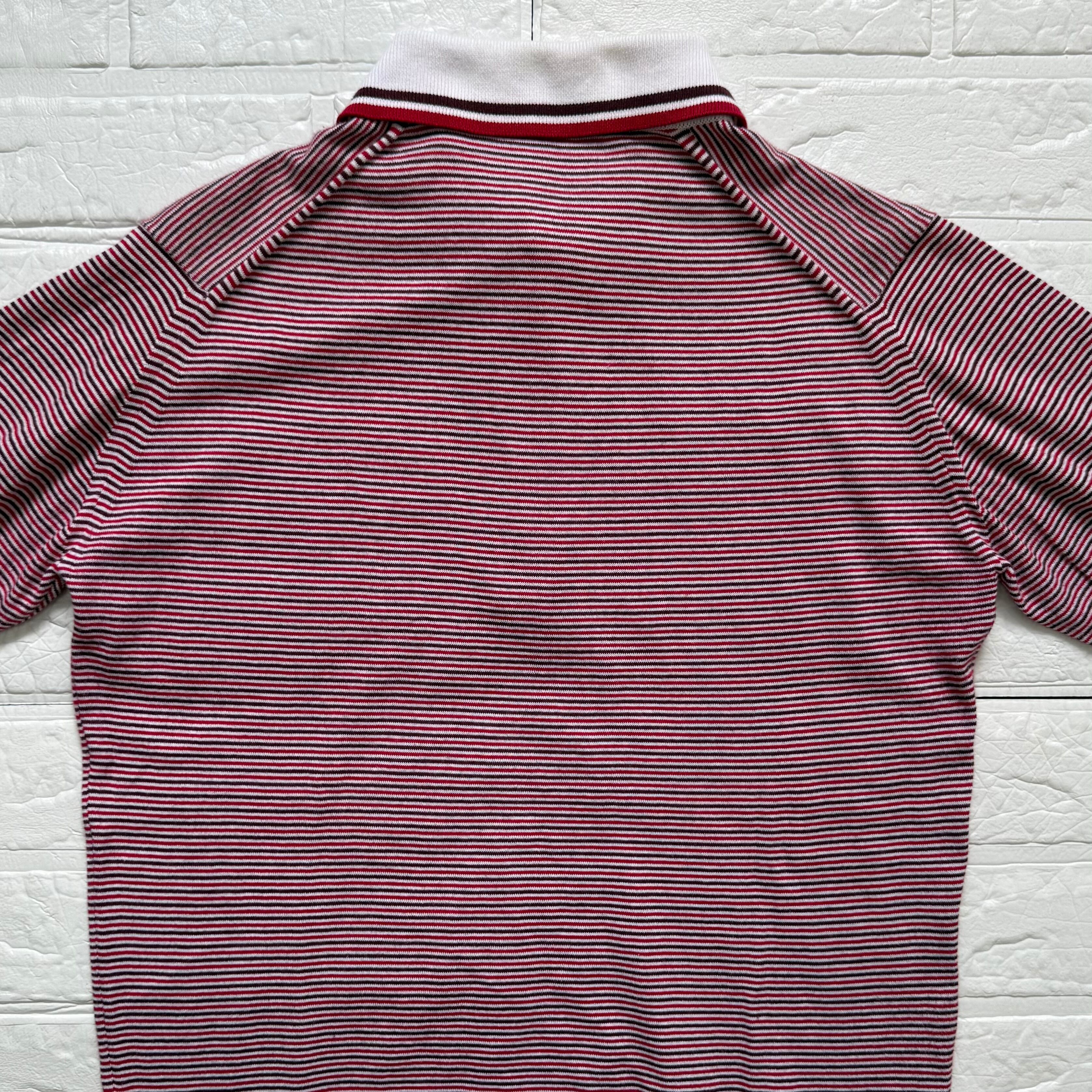 JOHN SMEDLEY シーアイランドコットン マルチボーダー 半袖 ニット