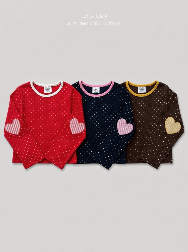 送料無料【予約】UEO/Dot Puff T-shirt/Jr