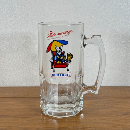 #1513【1987年代】Spuds MacKenzie（スパッズ・マッケンジー） ビールジョッキ / アドバタイジンググラス アメリカ