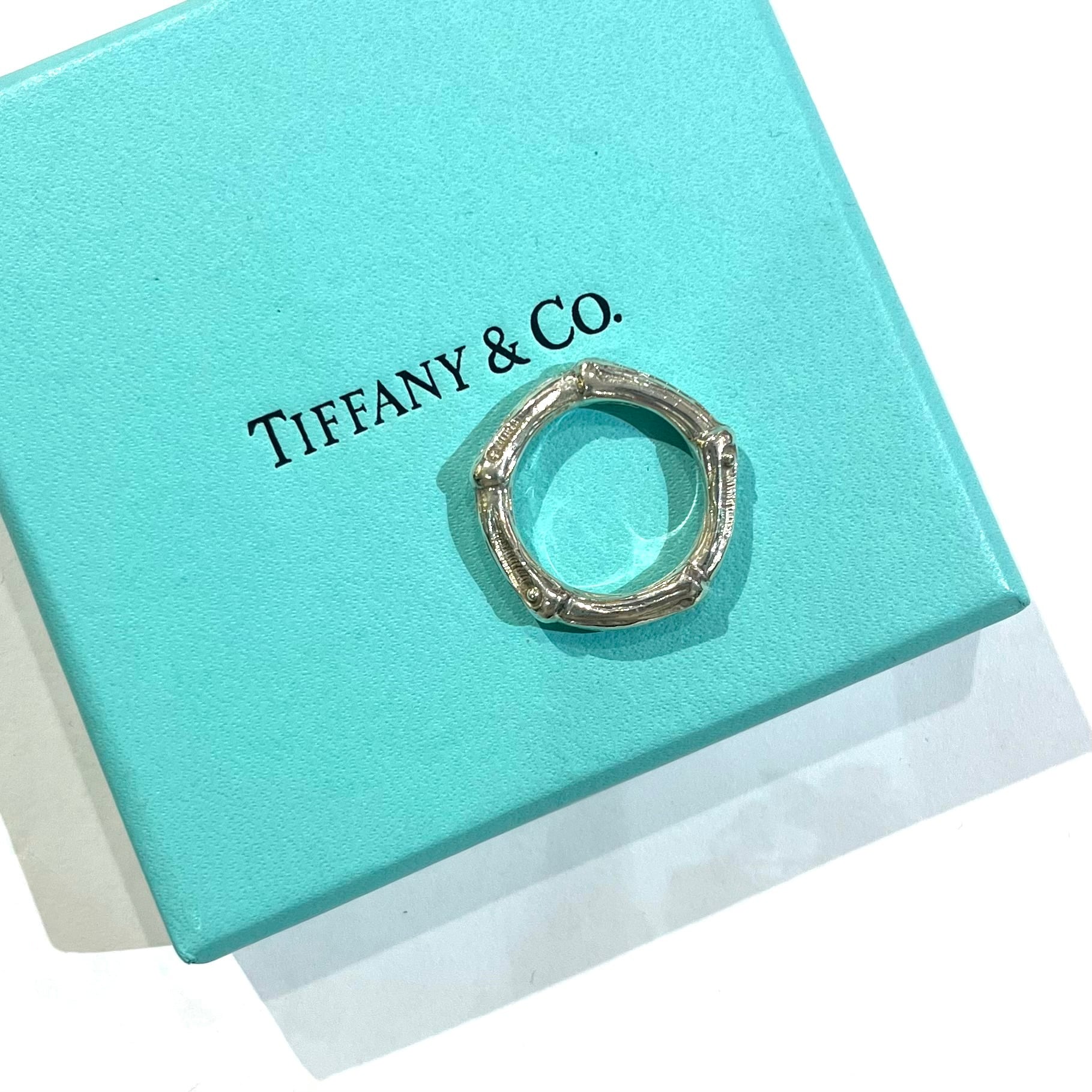 TIFFANY&CO.】2166 TIFFANY &CO バンブーリング 14-15号／シルバー925