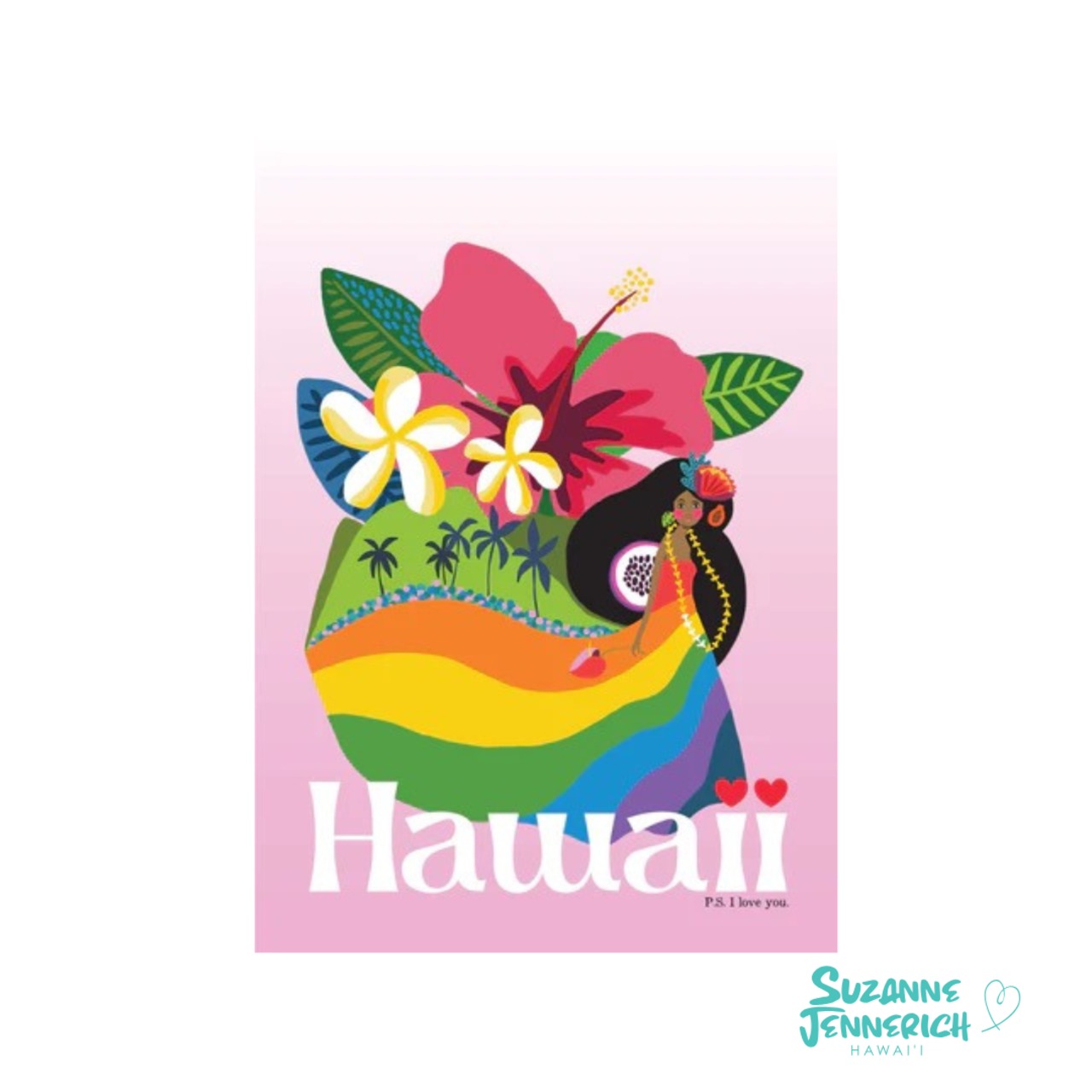 8×10インチ アート  Suzanne Jennerich スザンヌ・ジェネリック ☆Hawaii ハワイアート 壁掛けインテリア